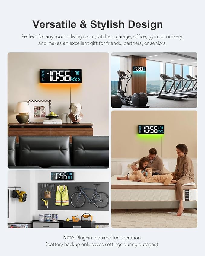 Digital Wall Clock, Wall Clock