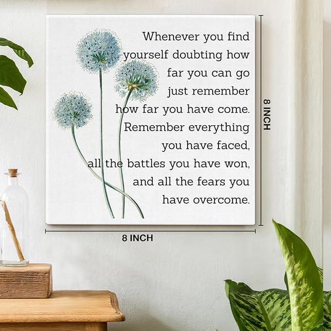 Motivational Quotes Wall Art Decor, Inspirational Graduation Decor Gift
