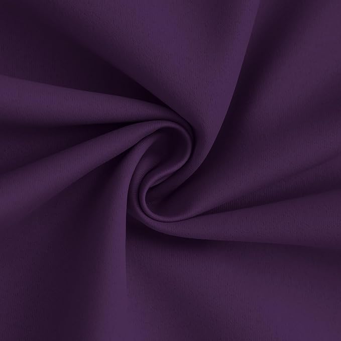 Yakamok 100% Blackout Curtain Panels 63 inches Cold and Light Blocking Drapes