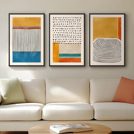 Framed Colorful Abstract Wall Art