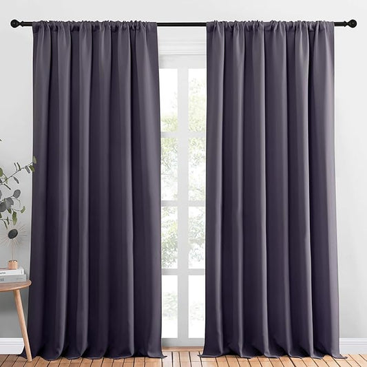NICETOWN Blackout Curtains Window Draperies, 70 by 95 inches Long, Window