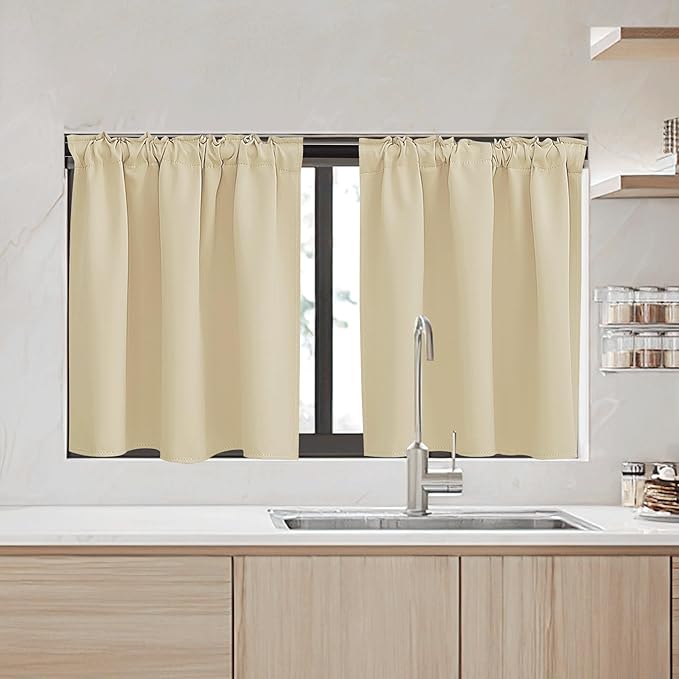 RYB HOME Small Window Curtains