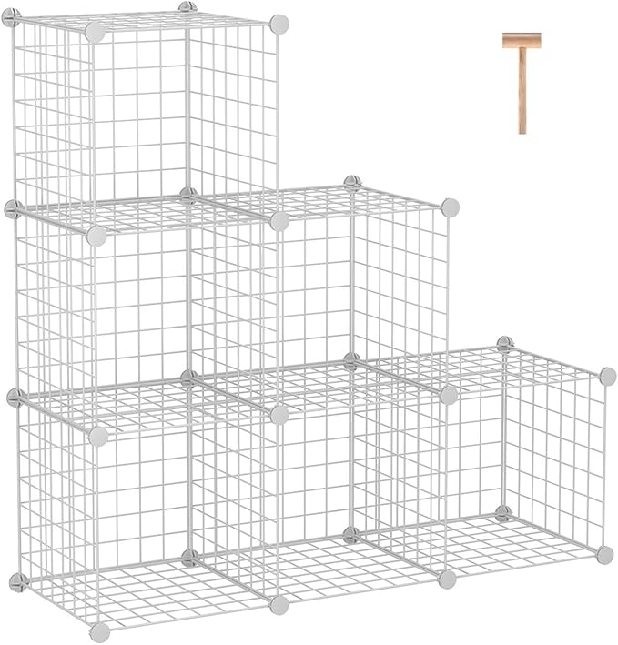 C&AHOME Wire Cube Storage, 6