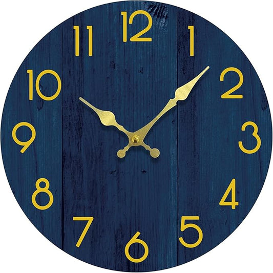 Wall Clock, Modern Wall Clocks Battery Operated, Silent Non Ticking Clock