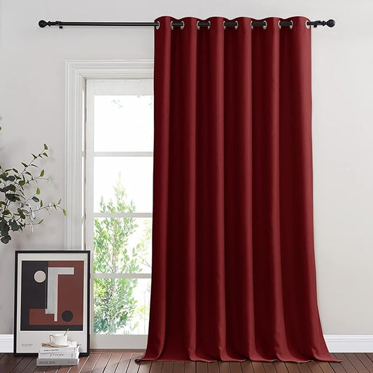 NICETOWN Glass Door Curtain for Windows, Extra Wide Thermal Insulated Curtain