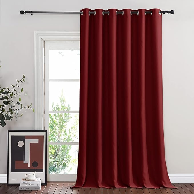 NICETOWN French Door Curtain for Window Extra Long & Wide, Grommet Thermal