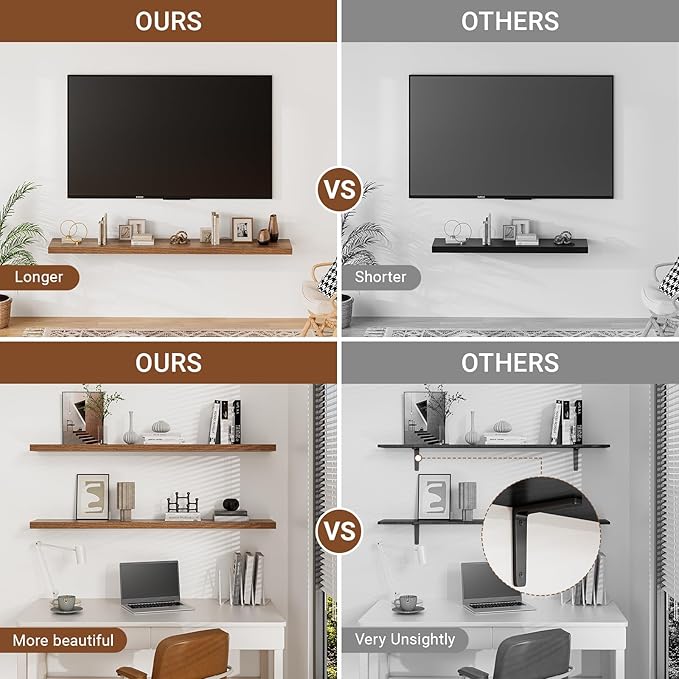 Heimlove 40 Inches Floating Shelves