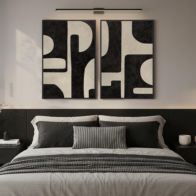 Large Framed Abstract Set of 2 Wall Art