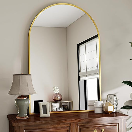 VooBang Arched Wall Mirror, 26 x 41 inch Arch Bathroom Mirror, Wall Mounted