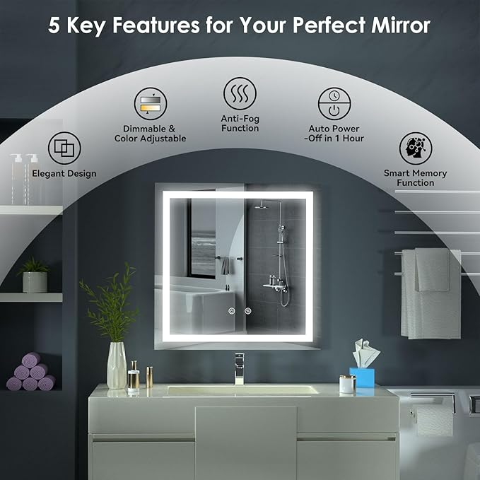 LED Lighted Bathroom Mirror