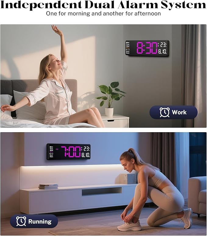 Digital Clock Large Display, Led Big Wall Clocks