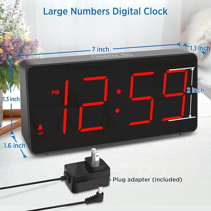 Peakeep Digital Clock, Alarm Clock