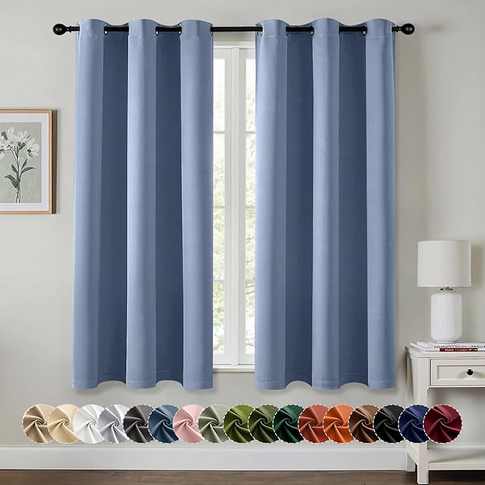 MIULEE Blackout Curtains for Bedroom Living Room 2 Panels, Thermal Insulated