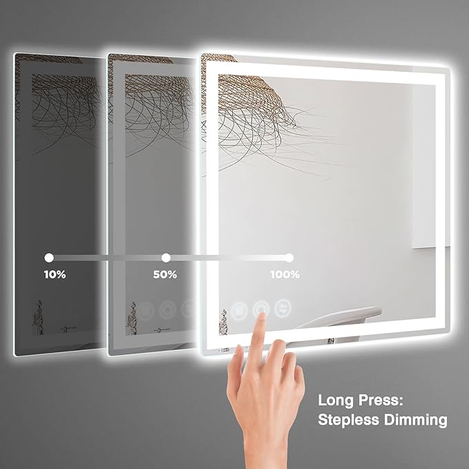 Memobarco LED Bathroom Mirror 24"x 24"