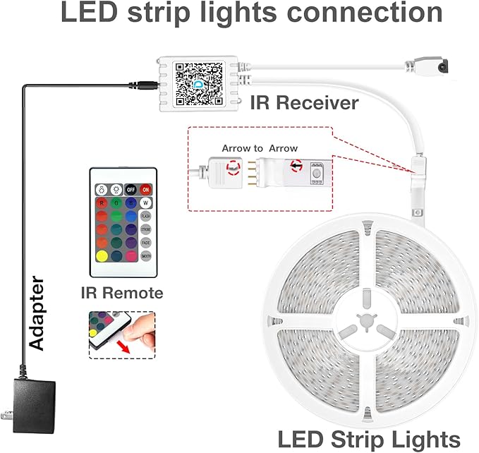 DAYBETTER Led Strip Lights 300 ft Color Changing Lights Strip