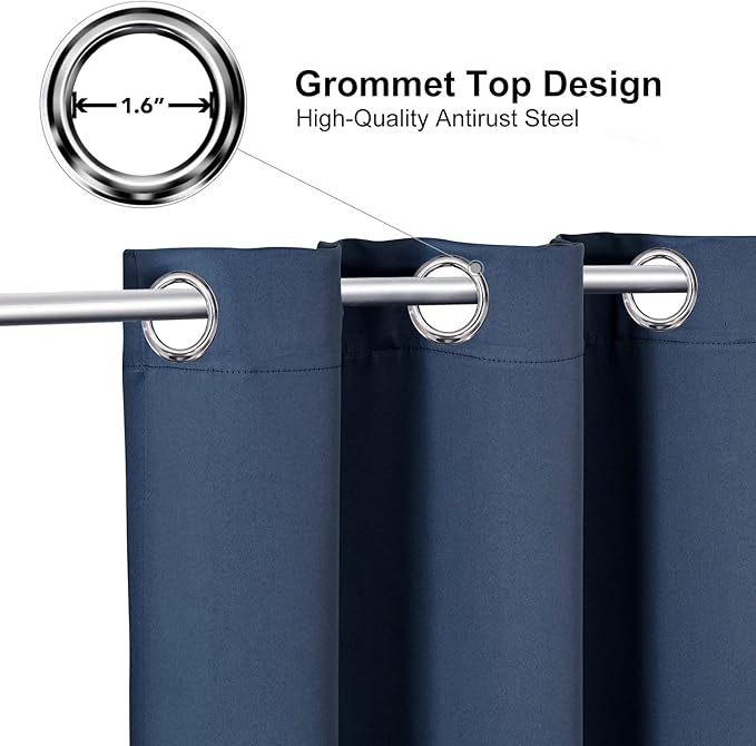 ChrisDowa Grommet Blackout Curtains