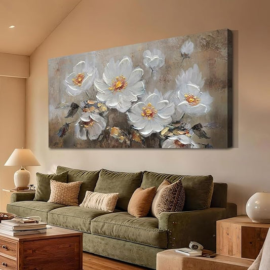 Anolyfi Vintage Flowers Canvas Wall Art Decor