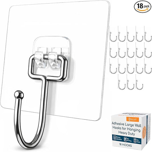 GLUIT Adhesive Large Wall Hooks