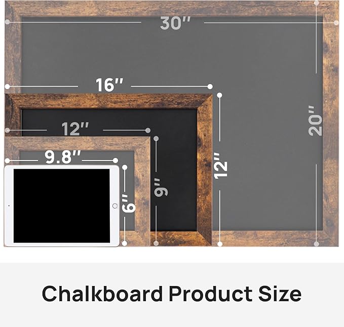 Magnetic Chalkboard, 12x16 Inches Blackboard