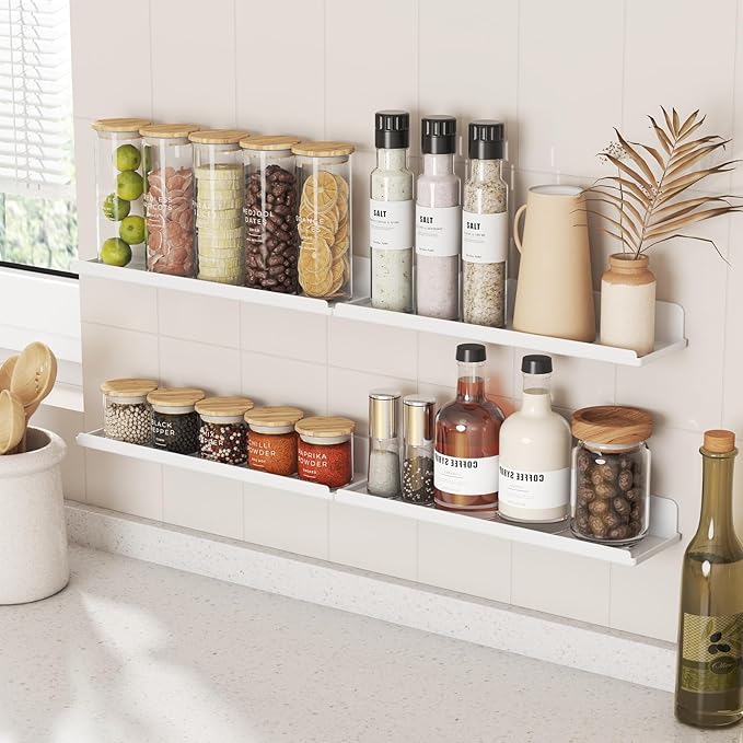Lifewit Floating Shelves for Bathroom, Acrylic Wall Organizer for Perfume