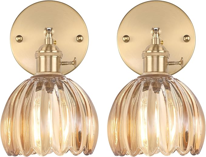 Shenmoyl Vintage Wall Sconces Set of 2