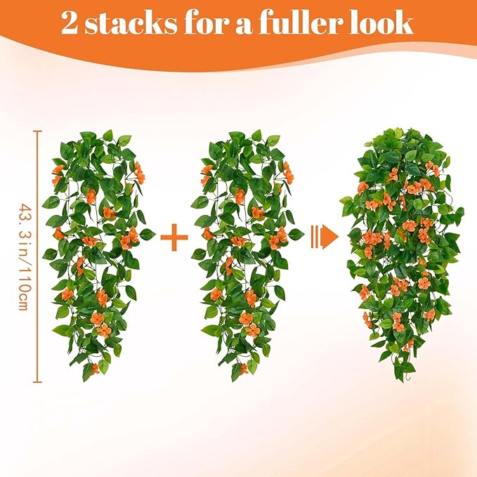 BLEUM CADE Artificial Hanging Flowers