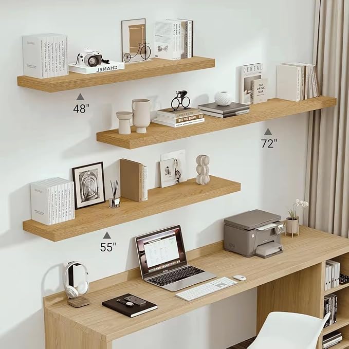 Vivelove 12" Deep Floating Shelves