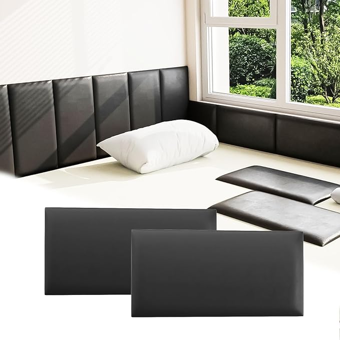 3D Anti-Collision Wall Padding for Kids, Self-Adhesive Headboard Panels for