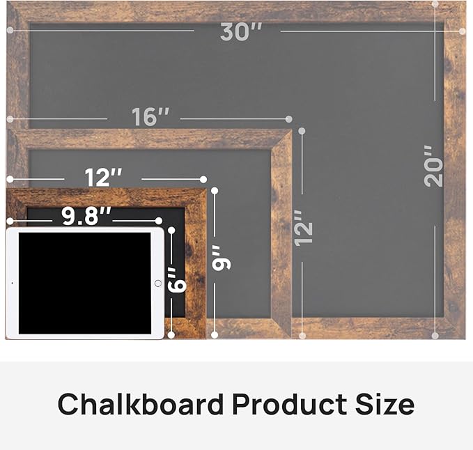 Magnetic Chalkboard, 9x12 Inches Blackboard
