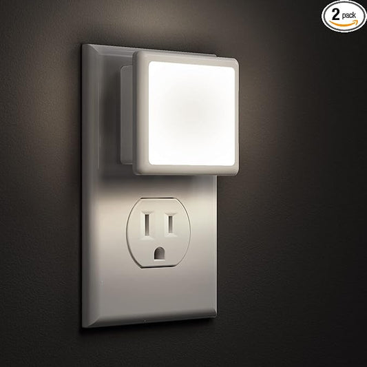 L LOHAS LED Night Lights Plug into Wall 2-Pack, 0.3W Plug in Night Light
