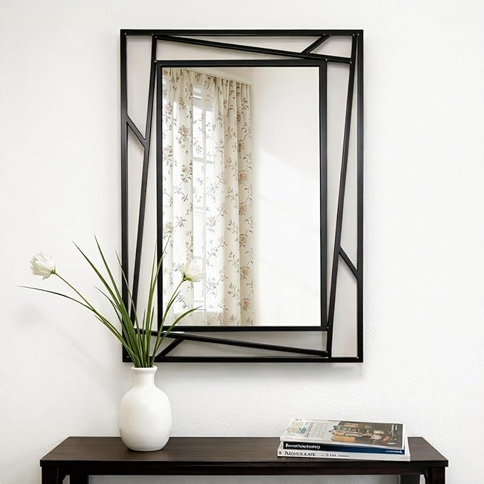 Rectangular Wall Mirror, Hang Horizontally or Vertically