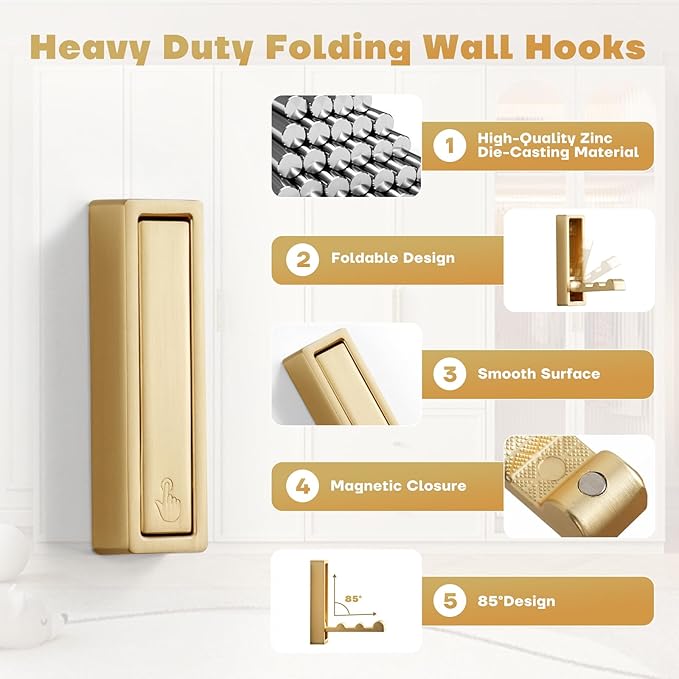 Folding Coat Hooks