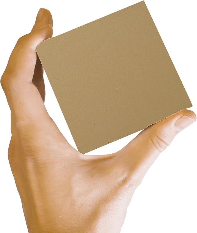 50 Brown Kraft Fiber 80# Cover Paper Sheets - 5" X 7" (5X7 Inches) Photo|Card|Frame Size - Rich Earthy Color with Natural Fibers - 80lb/pound Cardstock - Smooth Finish