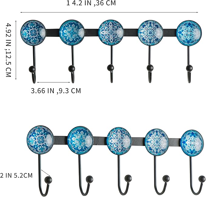 Boho Coat Rack Wall Mounted
