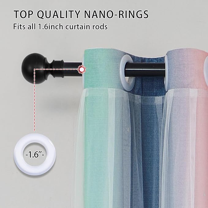 XiDi Pink Green Grey Kids Room Curtains, 1 Panel