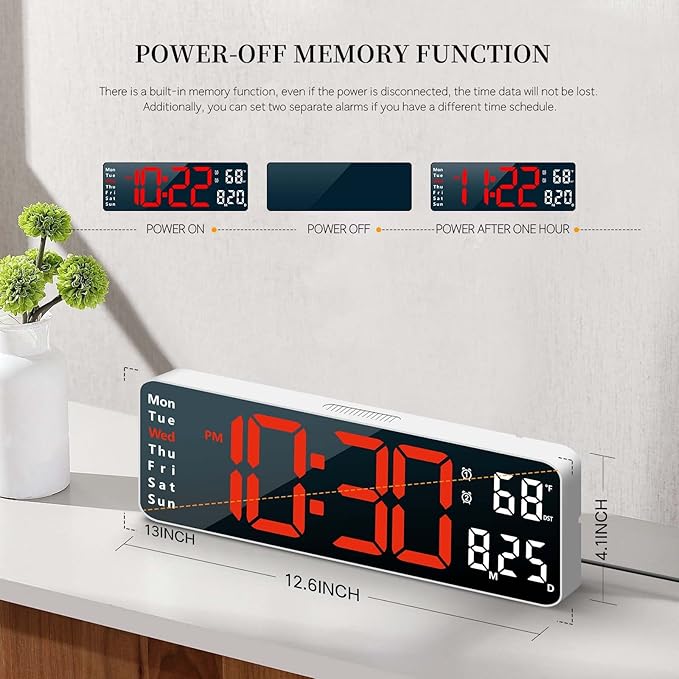 Digital Clock, Digital Wall Clock