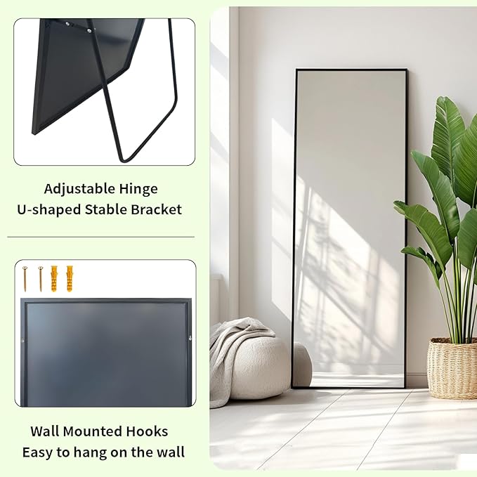Sunniry Full Length Mirror 56x16 inch, Full Body Mirror