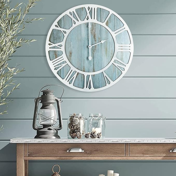 1st owned Wall Clocks for Living Room Decor, Round Silent Non Ticking, Modern