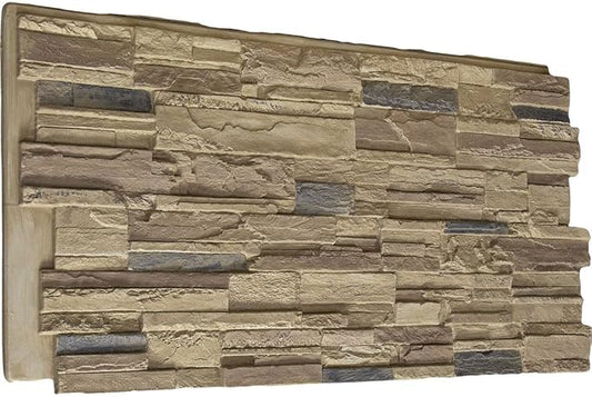 Ekena Millwork 48 5/8"W x 24 3/4"H x 1 1/4"D Cascade Stacked Stone, StoneWall