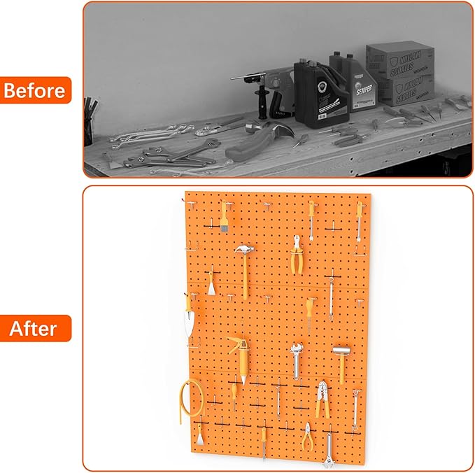TORACK 3 PCS Metal Pegboard Panels