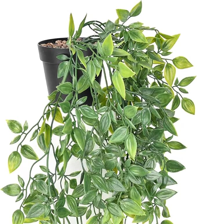 BLEUM CADE Fake Hanging Plants, Faux Mandala Vines Hanging Plant Greenery