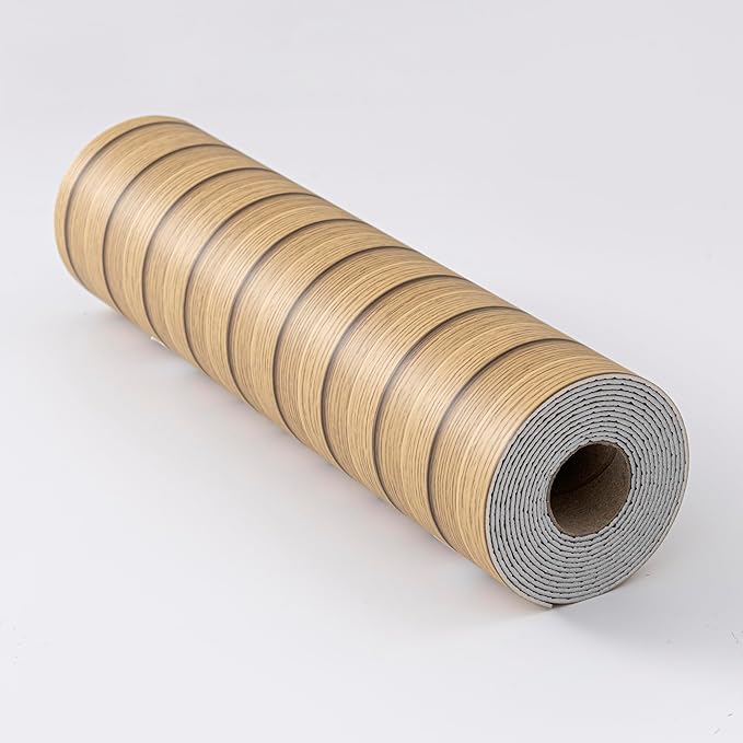 Haimin Wood Grain Slat Wall Panels Peel and Stick Faux Wood Thick Wallpaper