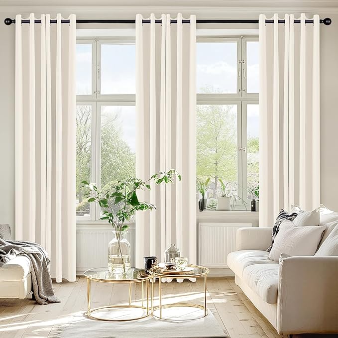 MIULEE Blackout Curtains for Bedroom Living Room 2 Panels, Thermal Insulated