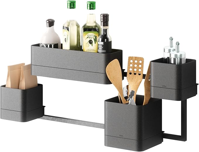 Umbra Cubiko Wall Planter with 4 Lightweight and Durable Pots
