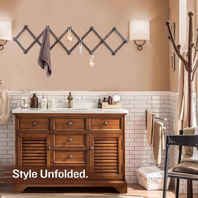 SCUNDA Rustic Wall Mounted Hat Rack