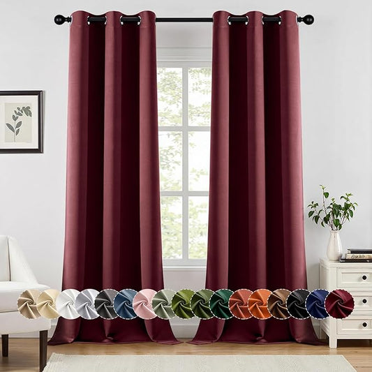 MIULEE Blackout Curtains for Bedroom Living Room 2 Panels, Thermal Insulated