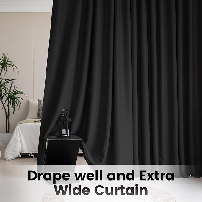 Extra Wide Room Room Divider Curtains, Theater Curtains