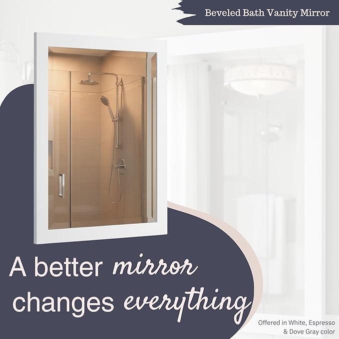 Alaterre Furniture 24" x 30" Bathroom Vanity Mirror