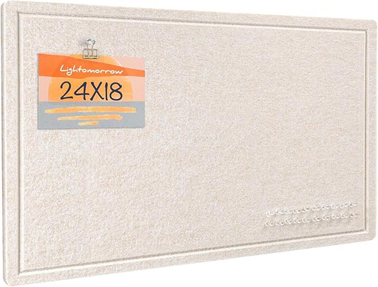 Lightomorrow Bulletin Board, 24 x 18 inches Decorative Felt Pin Board, Vision