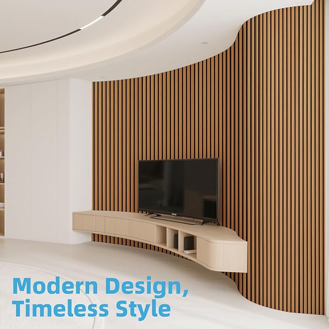 Art3d 2-Pack Acoustic Wood Slat Wall Panel